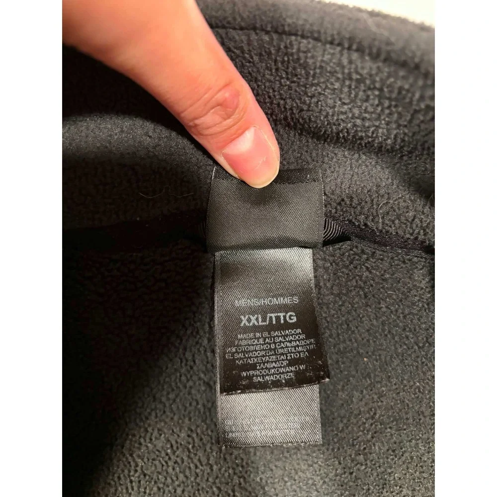 The‎ North Face Mens XXL FlashDry Fleece Full Zip Jacket Gray Black Colorblock